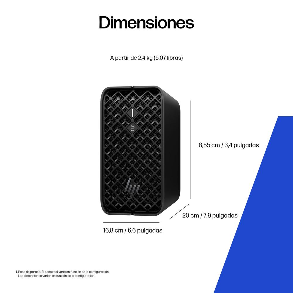 MINI ORDENADOR HP Z2 MINI G1A WSL2 DS RAIMP-395 128GB SSD 1TB