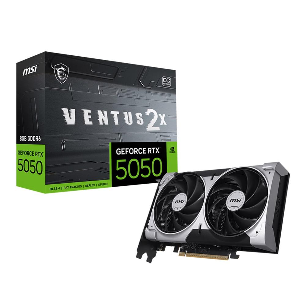 TARJETA GRAFICA MSI RTX 5050 VENTUS 2X OC 8GB GDDR6