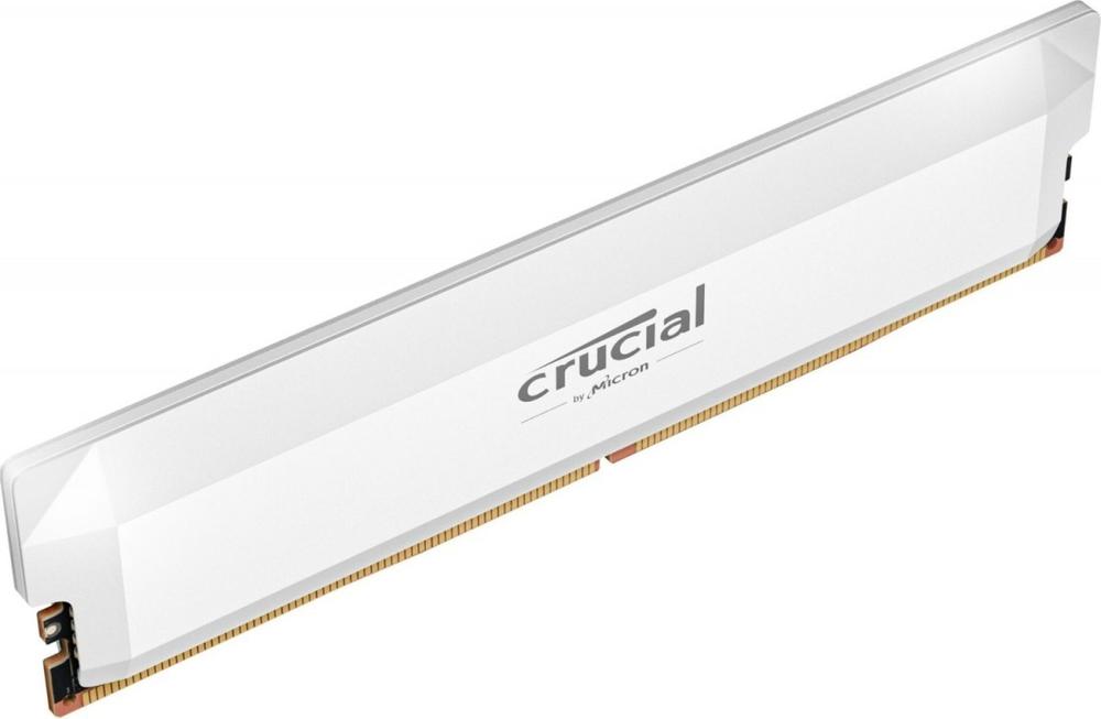 MEMORIA RAM DDR5 16GB CRUCIAL PRO / UDIMM / 6400 MHZ / PC5-51200 / BLANCA