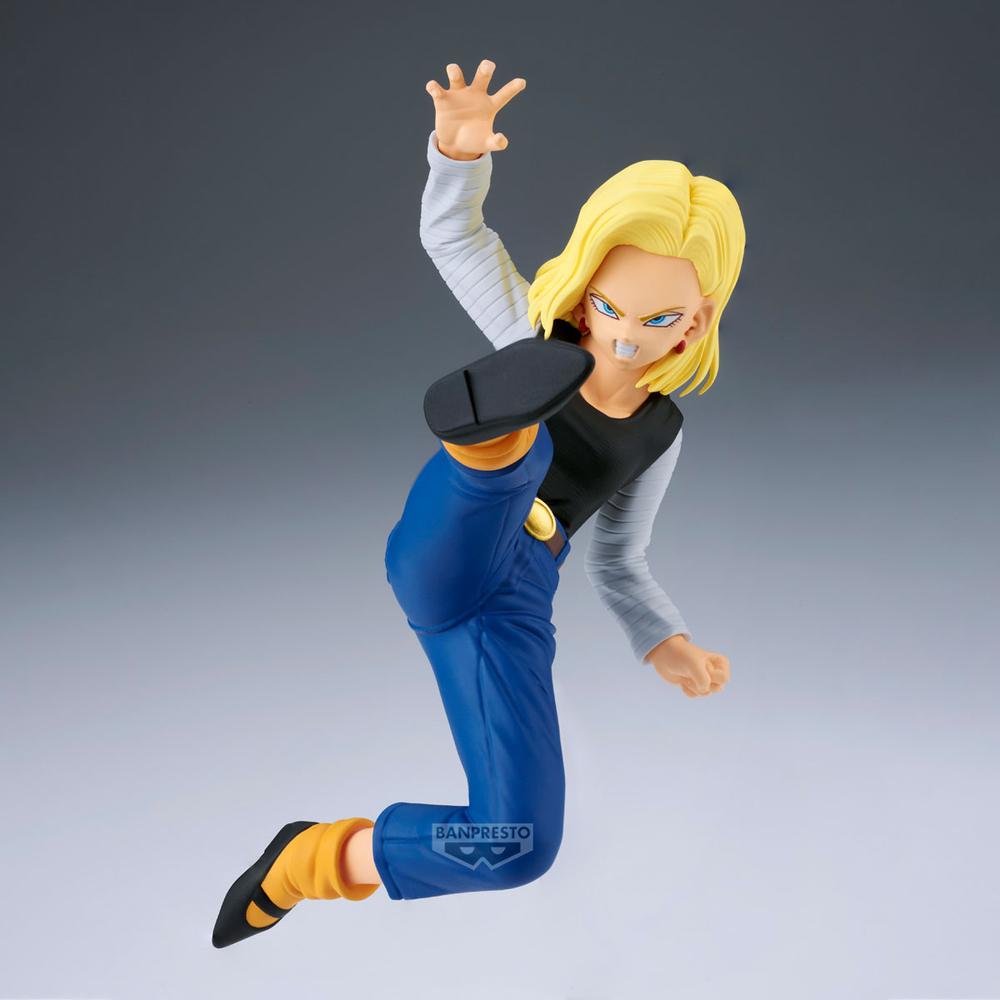 FIGURA BANPRESTO DRAGON BALL Z MATCH MAKERS ANDROID 18 VS MR. SATAN (VS MIGHTY MASK)