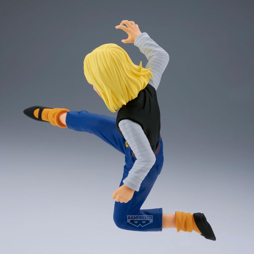 FIGURA BANPRESTO DRAGON BALL Z MATCH MAKERS ANDROID 18 VS MR. SATAN (VS MIGHTY MASK)