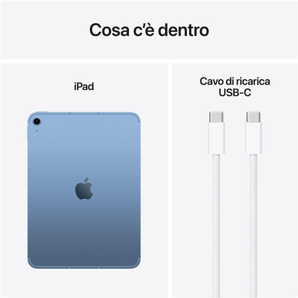 APPLE IPAD 11" 6GB 512GB WIFI + CELLULAR BLUE/ IPS/ A16/ 12MPX