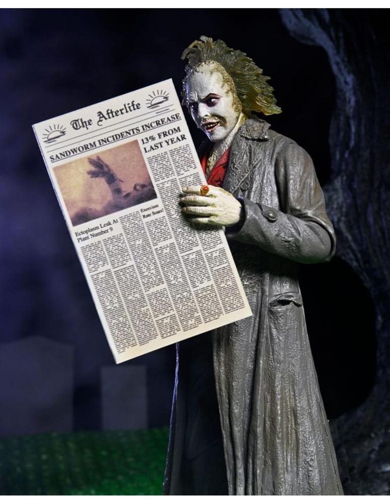 ULTIMATE BEETLEJUICE TOUR GUIDE THE BIO-EXORCIST SCALE ACTION FIG. 18 CM BEETLEJUICE 1988