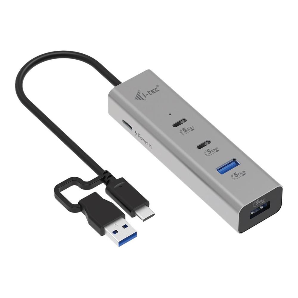 HUB I-TEC USB TIPO C / USB TIPO A 4 EN 1