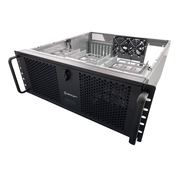 CAJA RACK UNYKACH 4U 19" PLATA