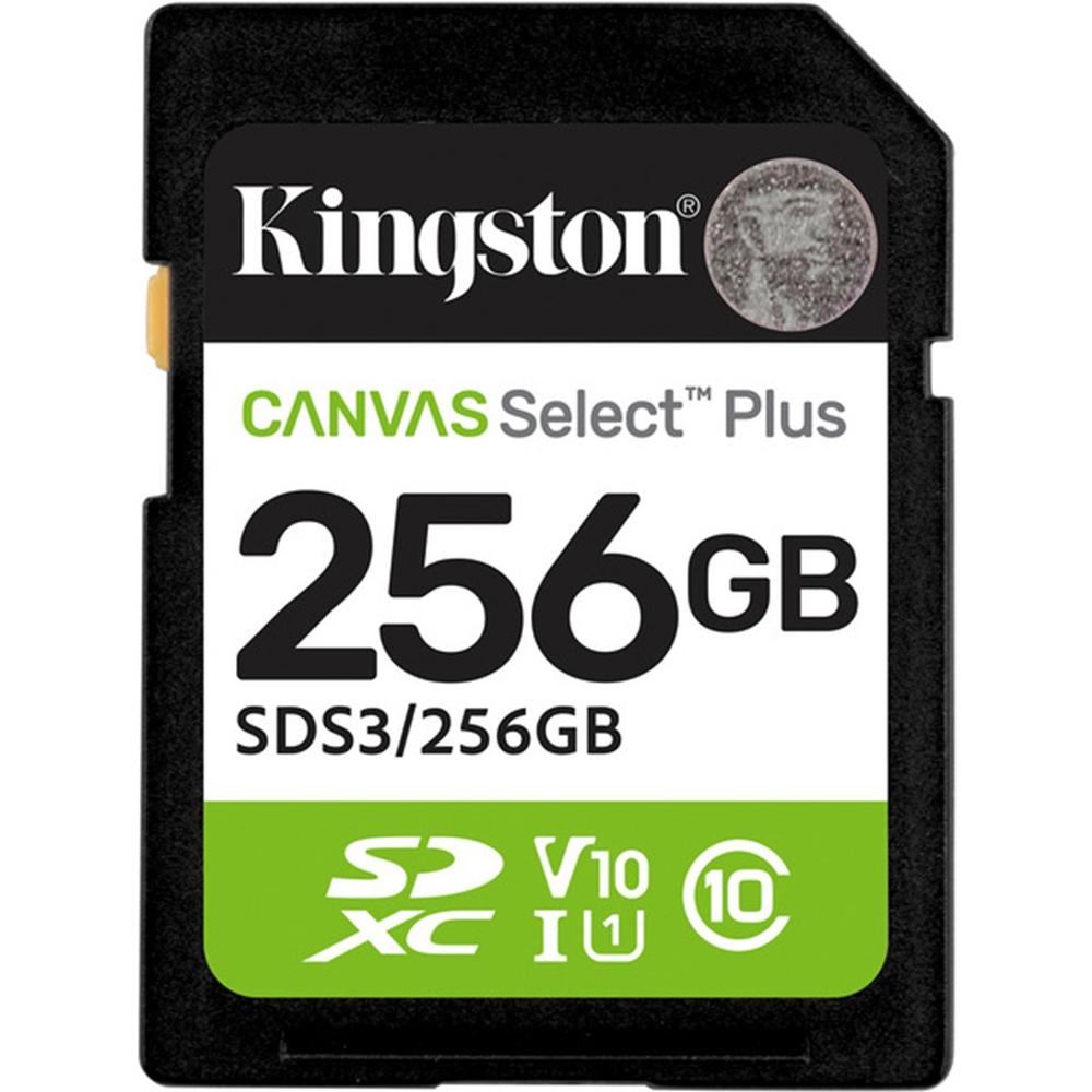 TARJETA MEMORIA SDXC 256GB KINGSTON CANVAS SELECT PLUS UHS-I CLASE 10