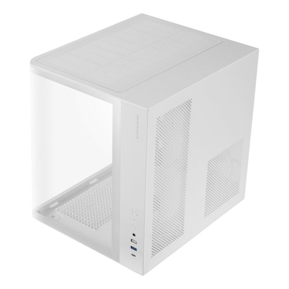 CAJA ORDENADOR MARS GAMING MCCURV ATX FRGB CRISTAL TEMPLADO BLANCO