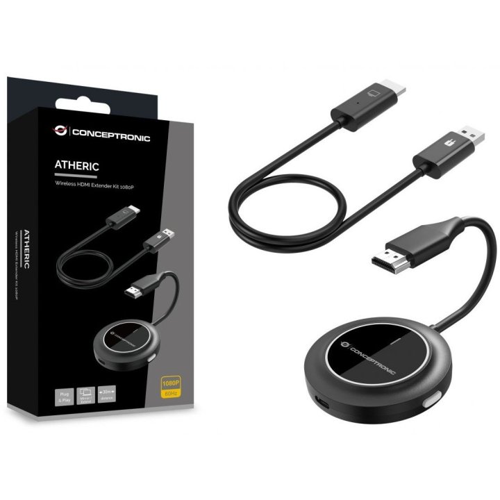 TRANSMISOR HDMI A HDMI WIRELESS CONCEPTRONIC ATHERIC02B 5GHz 30m 1080P 60Hz
