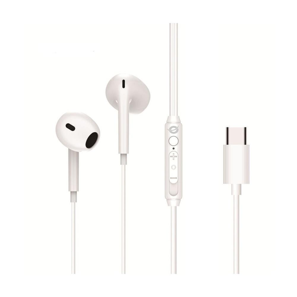 AURICULAR INTRAUDITIVO USB-C CONCEPTRONIC BRENDAN02W MICROFONO 1.2M BLANCO