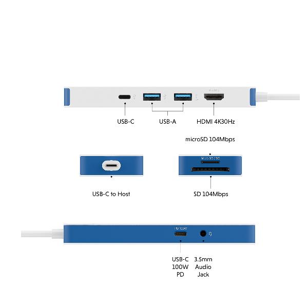 HUB TARGUS USB TIPO C 8 EN 1