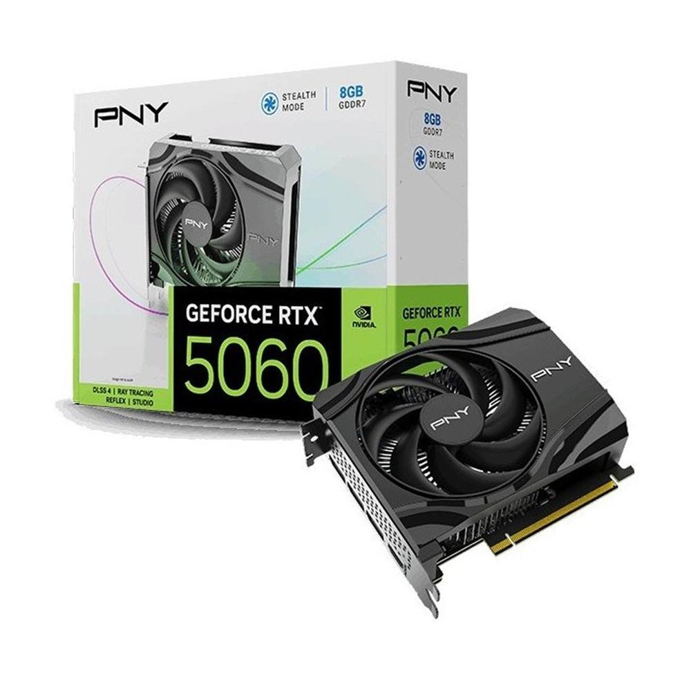 TARJETA GRAFICA PNY GEFORCE RTX 5060 8GB GDDR7/ 3X DP/ 1X HDMI PCI EXPRESS 5.0