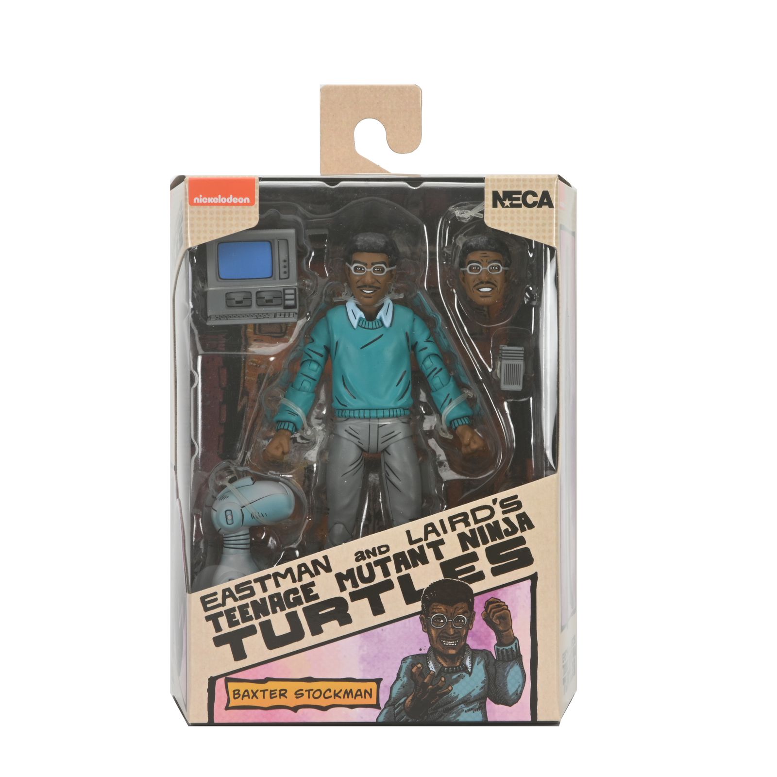 FIGURA NECA TEENAGE MUTANT NINJA TURTLES MIRAGE COMICS BAXTER STOCKMAN SCALE ACTION 18CM