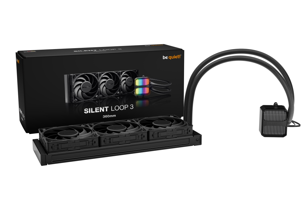 KIT REFRIGERACION LIQUIDA BE QUIET! SILENT LOOP 3 3X 120MM NEGRO