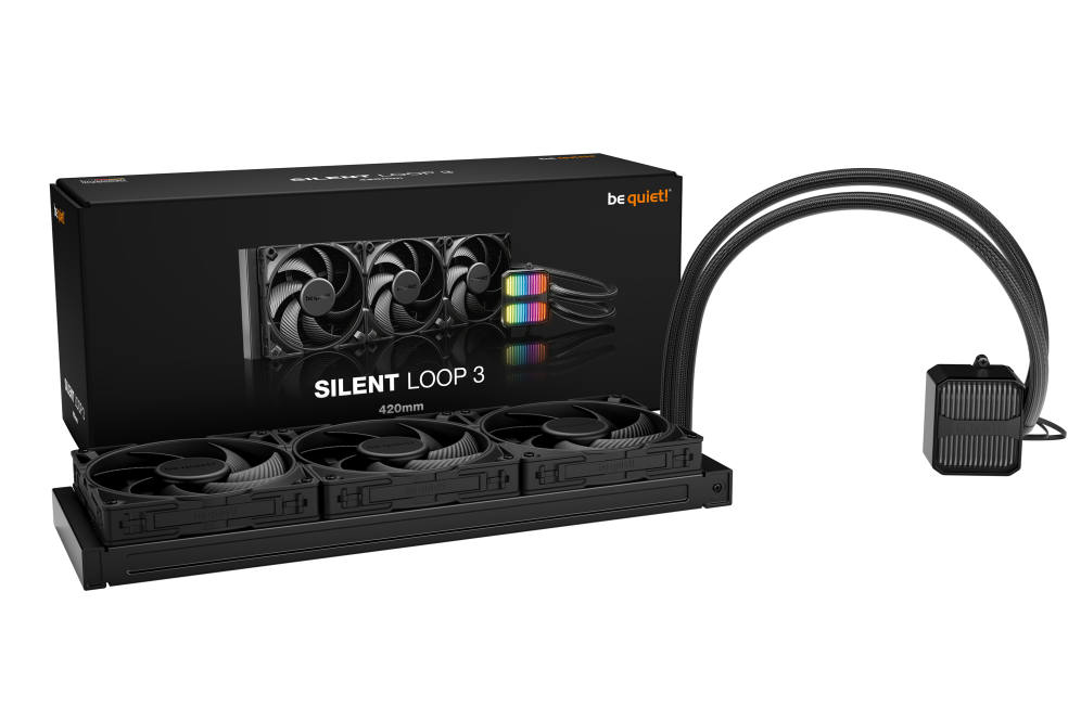 KIT REFRIGERACION LIQUIDA BE QUIET! SILENT LOOP 3 3X 140MM NEGRO