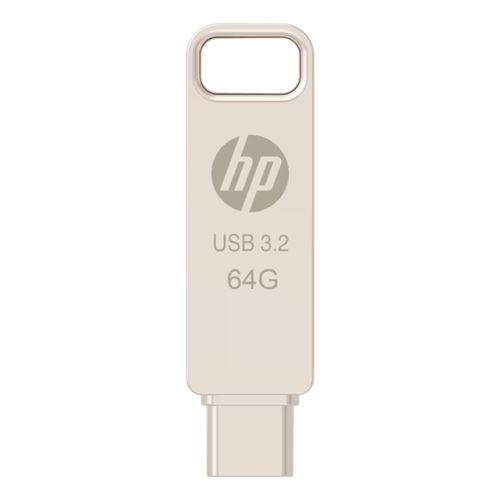 MEMORIA USB 3.2 / USB TIPO C HP 64GB X206C-A OTG METAL