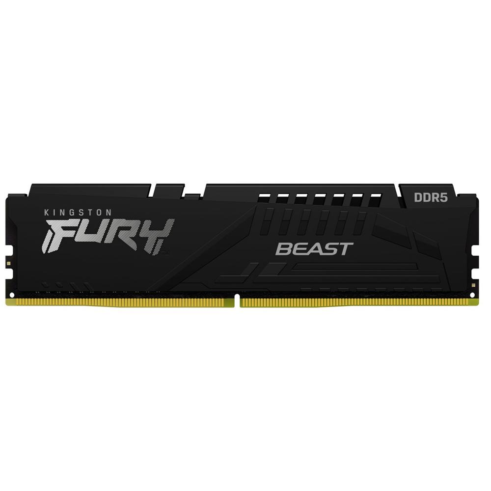 MEMORIA RAM DDR5 16GB KINGSTON / 6000MT/S / FURY BEAST / CL30 / NEGRO