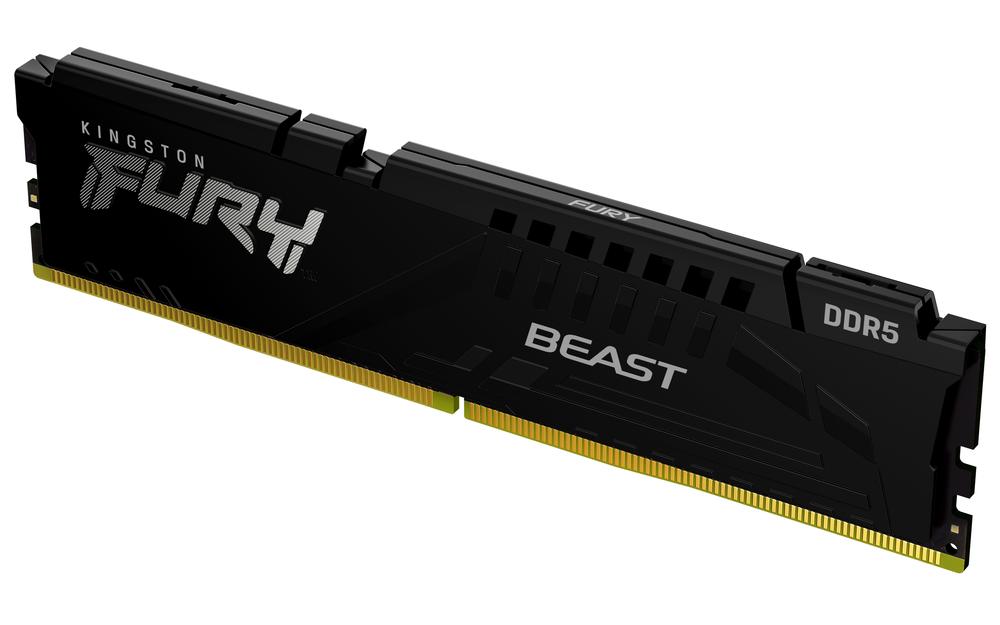 MEMORIA RAM DDR5 16GB KINGSTON / 6000MT/S / FURY BEAST / CL30 / NEGRO