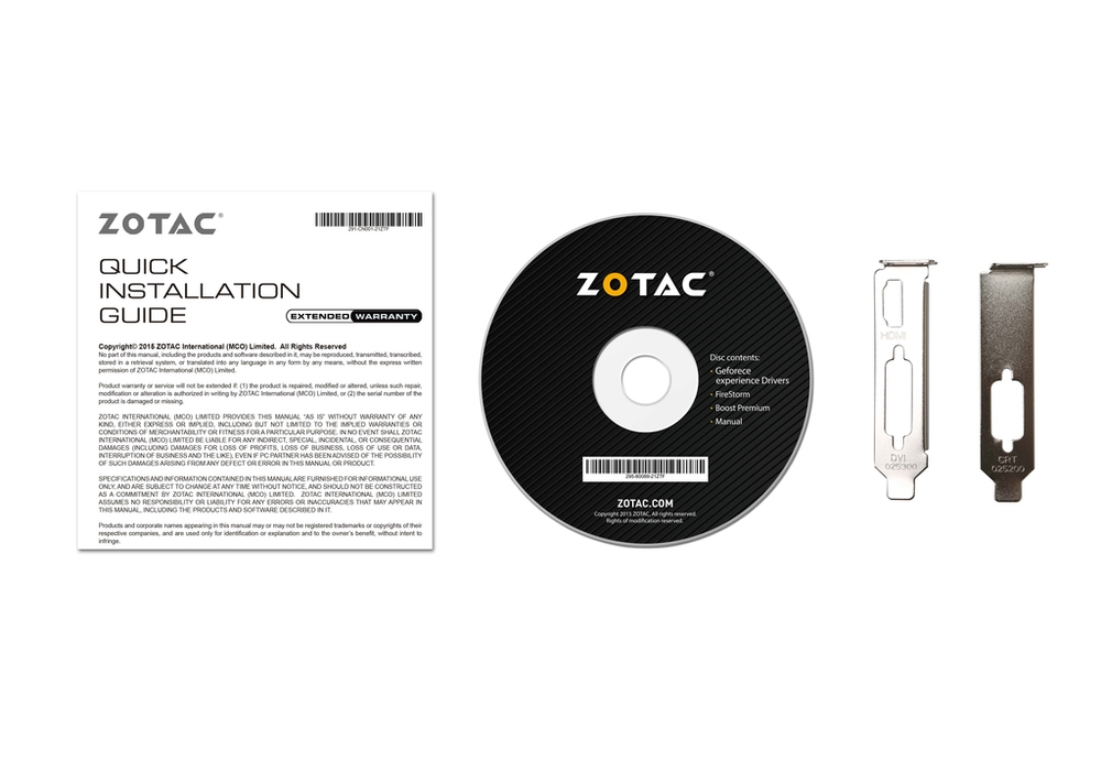 TARJETA GRAFICA ZOTAC GT 710 2GB DDR3