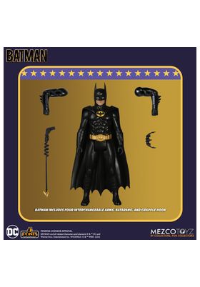 FIGURA MEZCO TOYZ DC UNIVERSE BATMAN 1989 5 POINTS BATMAN 9.5CM