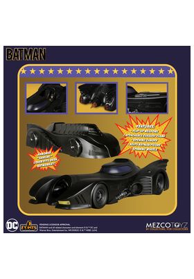FIGURA MEZCO TOYZ DC UNIVERSE BATMAN 1989 5 POINTS BATMOBILE 9.5CM