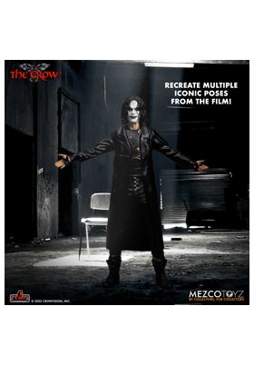 SET 2 FIGURAS MEZCO TOYZ THE CROW 5 POINTS THE CROW DELUXE 10CM