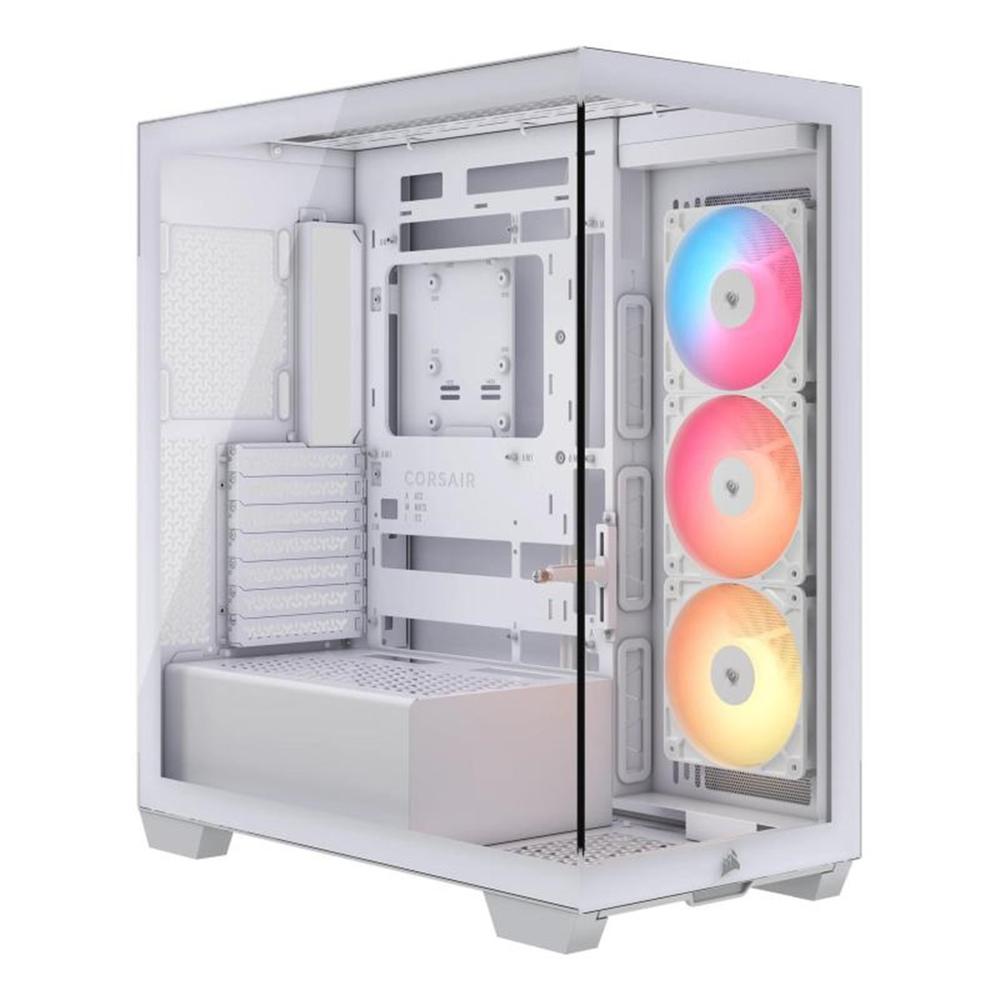 CAJA ORDENADOR GAMING CORSAIR 3500X RS-R ARGB ATX CRISTAL TEMPLADO BLANCA