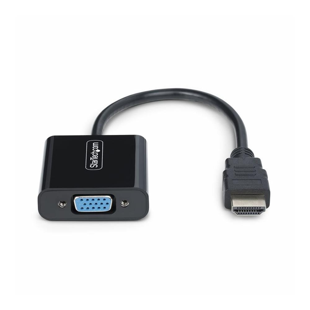 ADAPTADOR HDMI A VGA STARTECH 18.95CM/ MACHO-HEMBRA/ NEGRO
