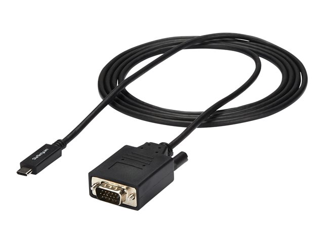 CABLE USB TIPO C A VGA STARTECH 2M/ MACHO-MACHO/ NEGRO