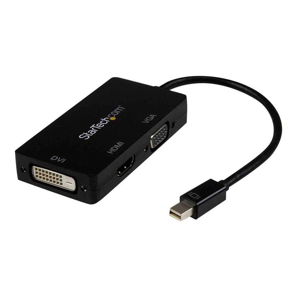 ADAPTADOR MINI DP A VGA/DVI-D/HDMI STARTECH 0.27M/ MACHO-HEMBRA/ NEGRO