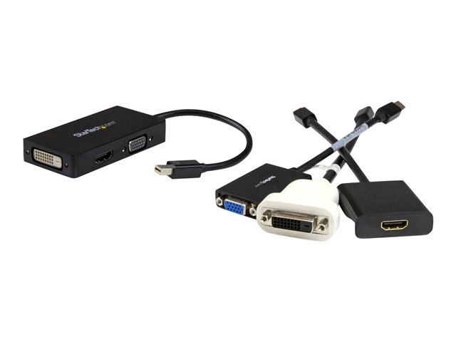 ADAPTADOR MINI DP A VGA/DVI-D/HDMI STARTECH 0.27M/ MACHO-HEMBRA/ NEGRO