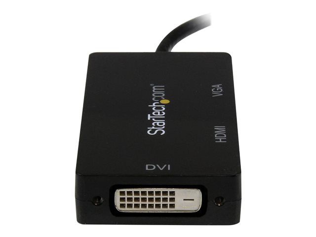 ADAPTADOR MINI DP A VGA/DVI-D/HDMI STARTECH 0.27M/ MACHO-HEMBRA/ NEGRO