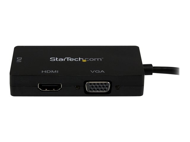 ADAPTADOR MINI DP A VGA/DVI-D/HDMI STARTECH 0.27M/ MACHO-HEMBRA/ NEGRO