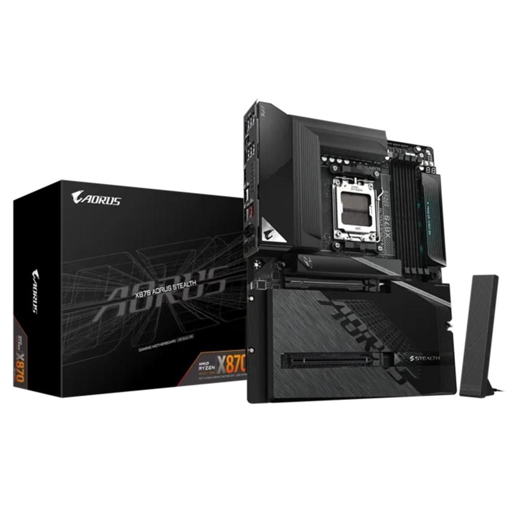 PLACA BASE GIGABYTE X870 AORUS TEALTH AM5 ATX/ 4X DRR5/ 2X SATA3