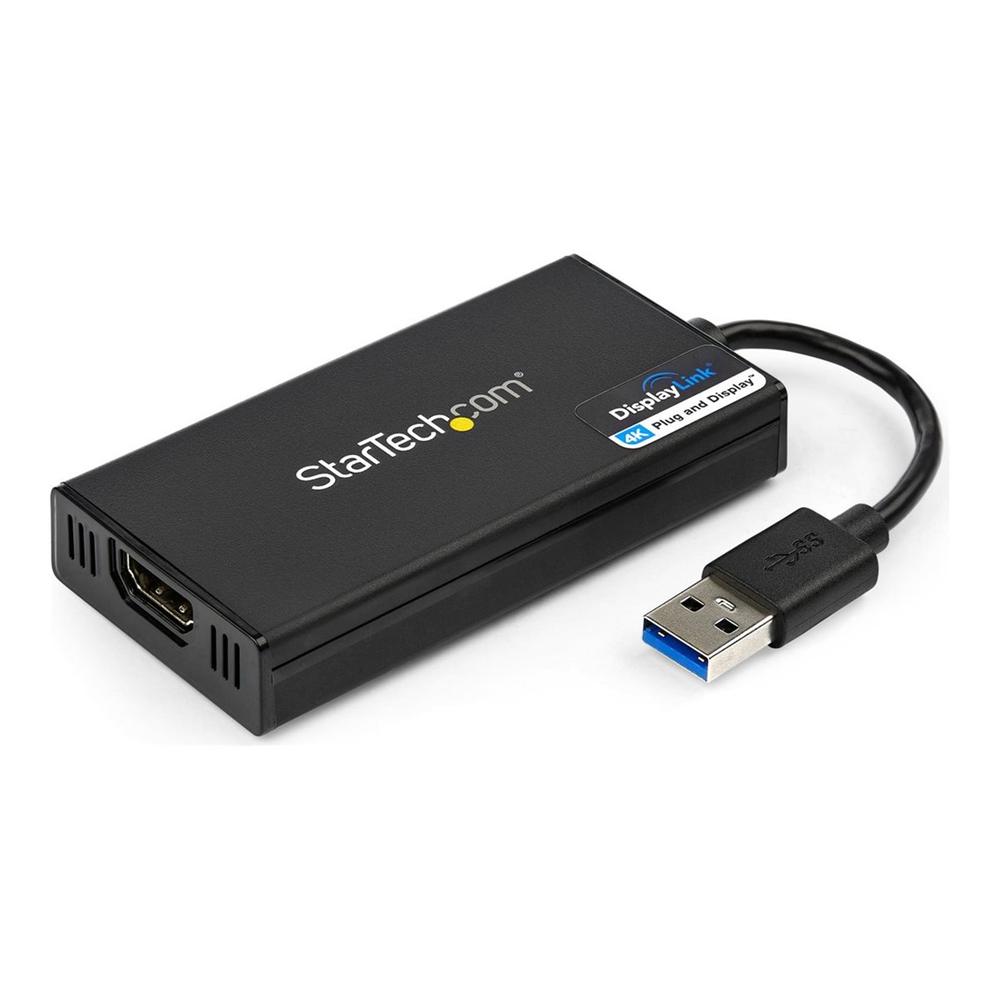 ADAPTADOR USB 3.0 A HDMI 4K STARTECH 0.2M/ MACHO-HEMBRA/ NEGRO