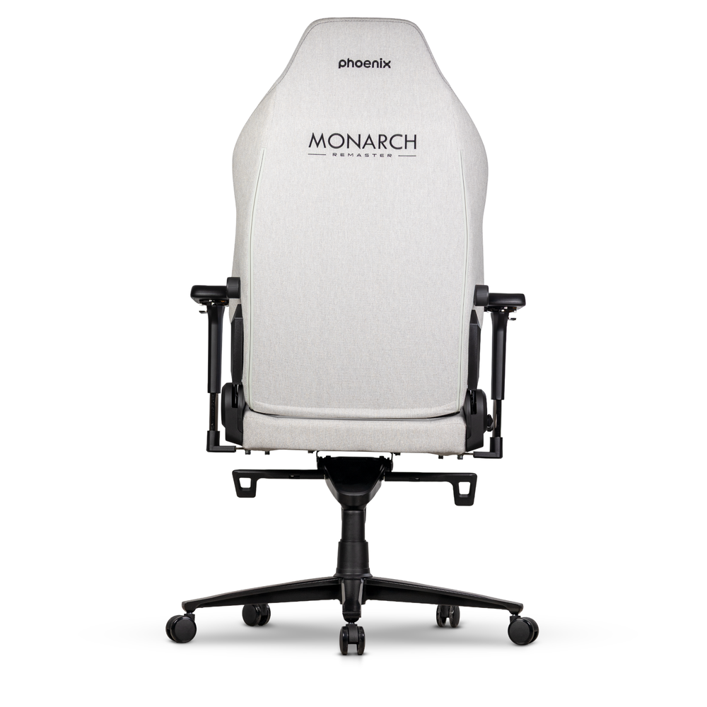 Silla Gaming Phoenix Monarch Remaster Tela Gris y Negro Talla R