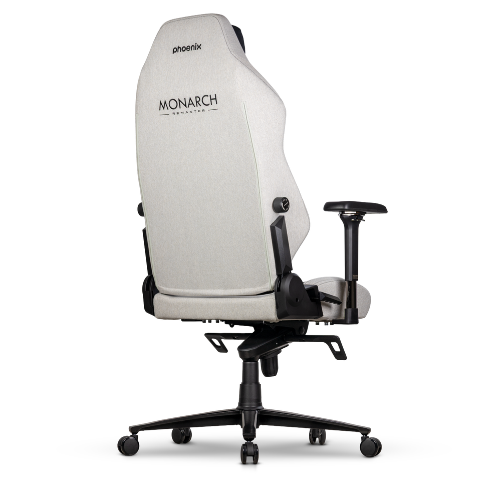 Silla Gaming Phoenix Monarch Remaster Tela Gris y Negro Talla R