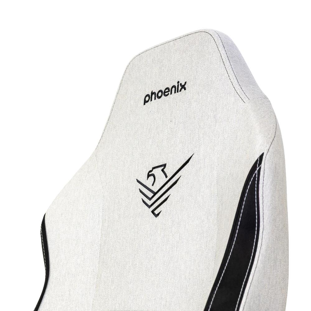 Silla Gaming Phoenix Monarch Remaster Tela Gris y Negro Talla R