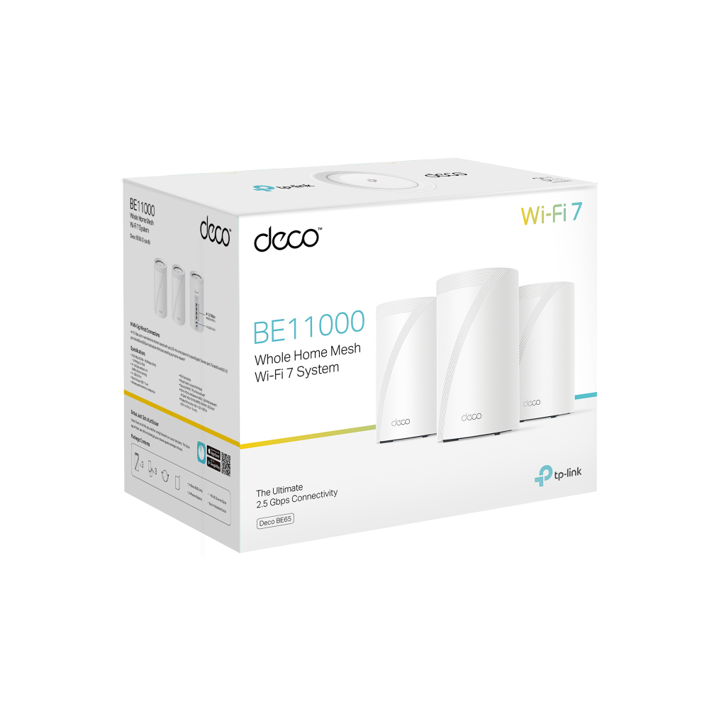 WIFI MESH TP-LINK DECO BE65 BE9300 PACK 3 UNIDADES