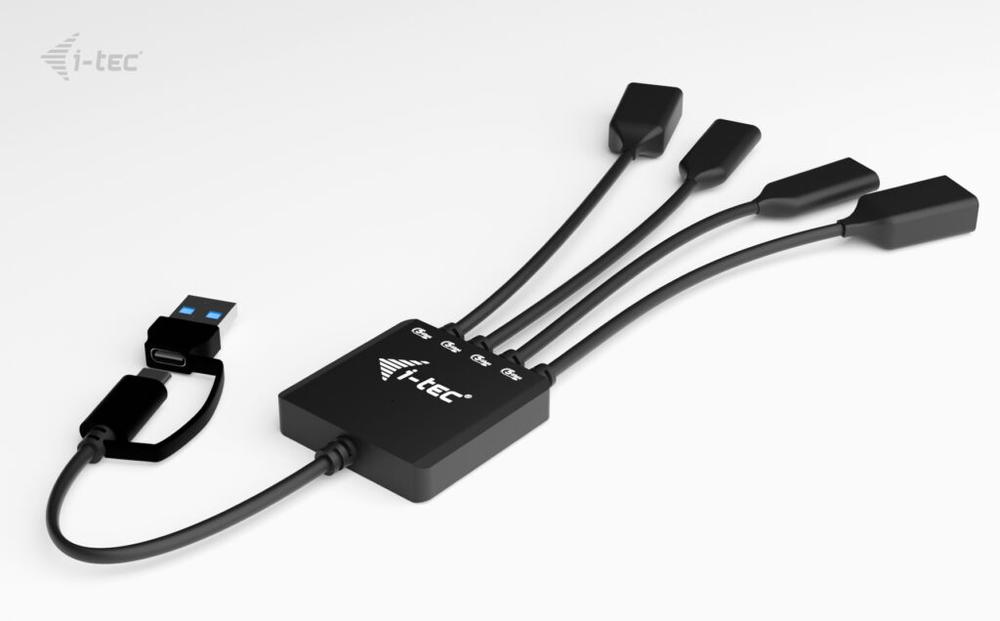 HUB I-TEC USB TIPO C / USB TIPO A 4 EN 1