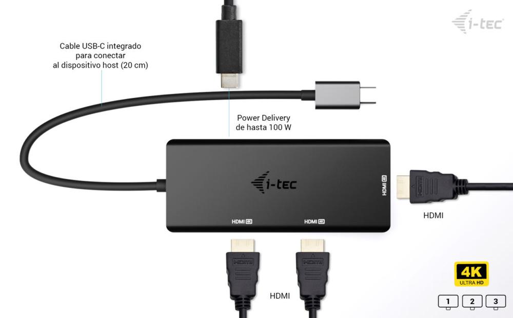 DOCKING STATION I-TEC USB TIPO C 4 EN 1