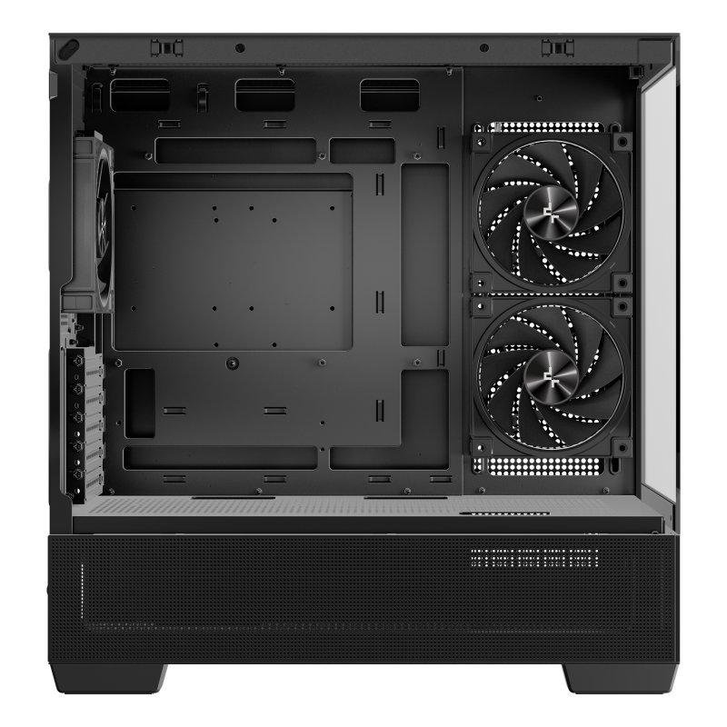 CAJA ORDENADOR GAMING DEEPCOOL CG380 3F MATX ARGB CRISTAL TEMPLADO NEGRO