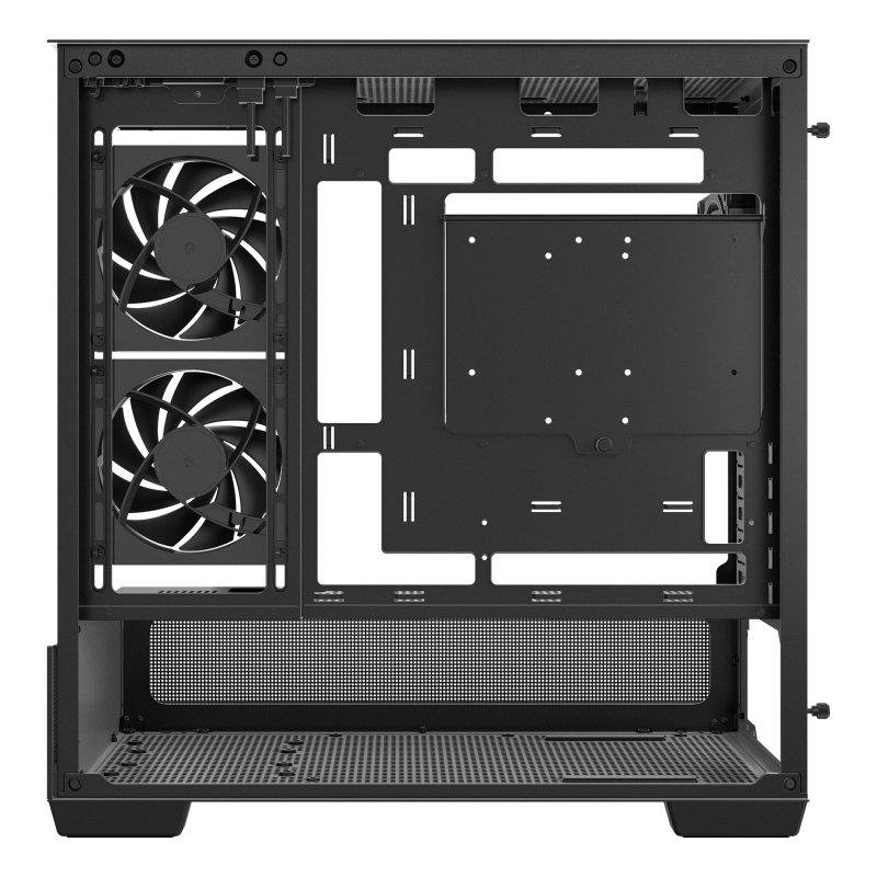 CAJA ORDENADOR GAMING DEEPCOOL CG380 3F MATX ARGB CRISTAL TEMPLADO NEGRO