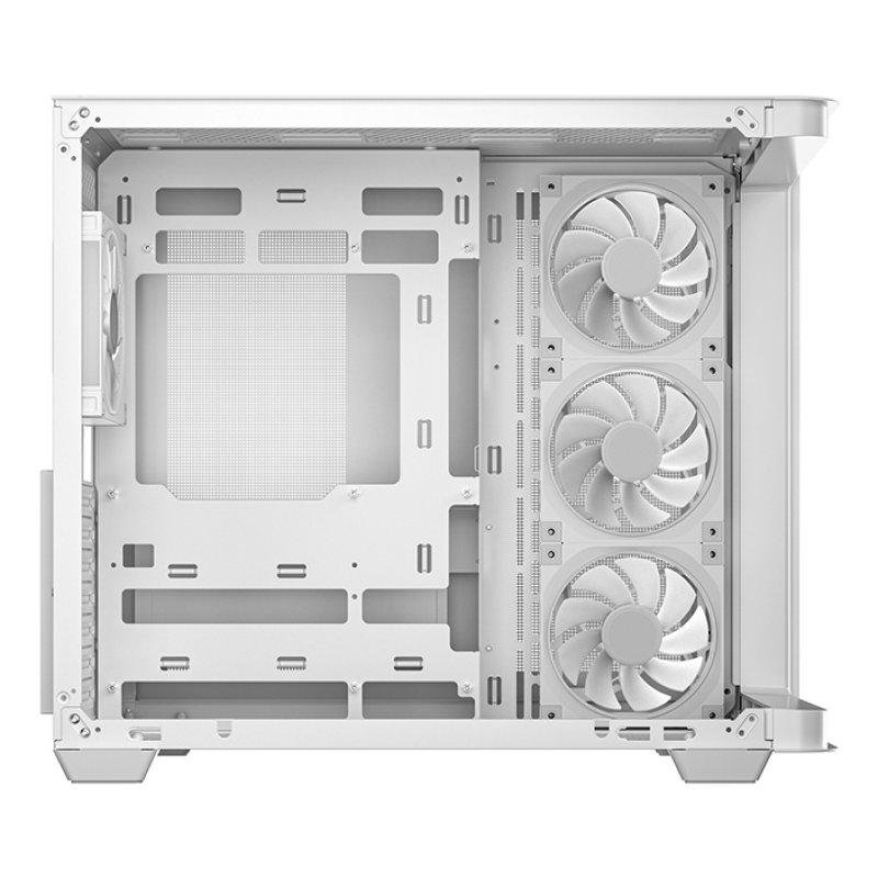 CAJA ORDENADOR GAMING DEEPCOOL CG530U 4F ATX ARGB CRISTAL TEMPLADO BLANCA