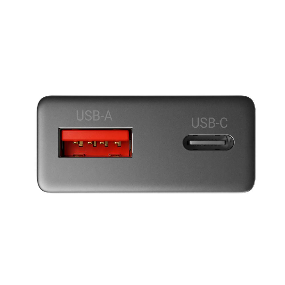 CARGADOR DE PARED MARS GAMING MD-GAN30 30W 1X USB TIPO C 1 X USB TIPO A NEGRO