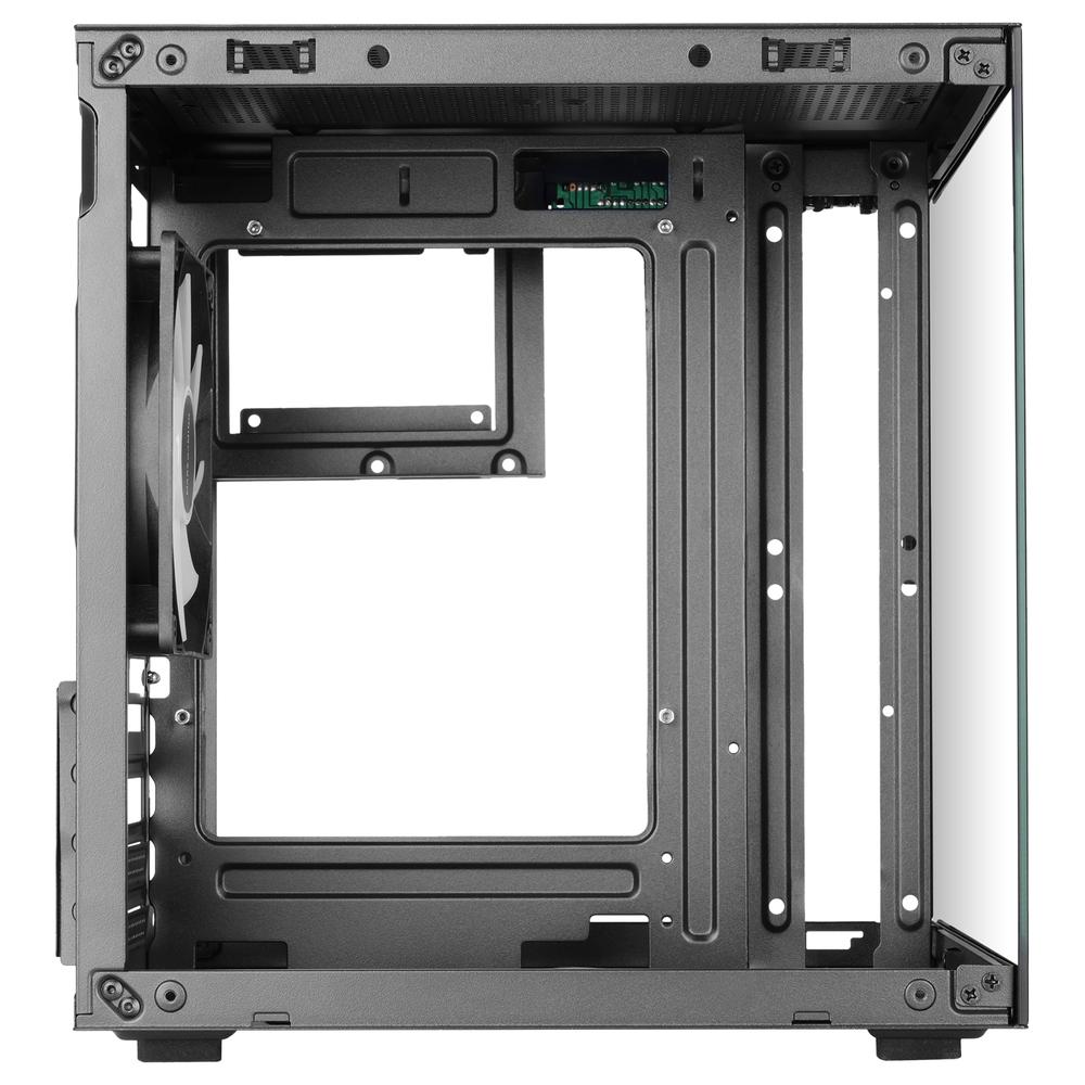 CAJA ORDENADOR MARS GAMING MC-CUBE MATX ARGB CRISTAL TEMPLADO NEGRA