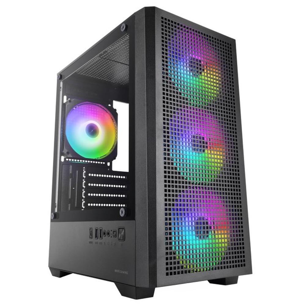 CAJA ORDENADOR MARS GAMING MC-VECTOR MATX ARGB CRISTAL TEMPLADO NEGRA