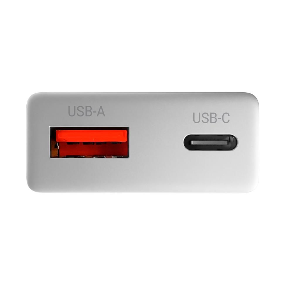 CARGADOR DE PARED MARS GAMING MD-GAN30W 30W 1X USB TIPO C 1 X USB TIPO A BLANCO
