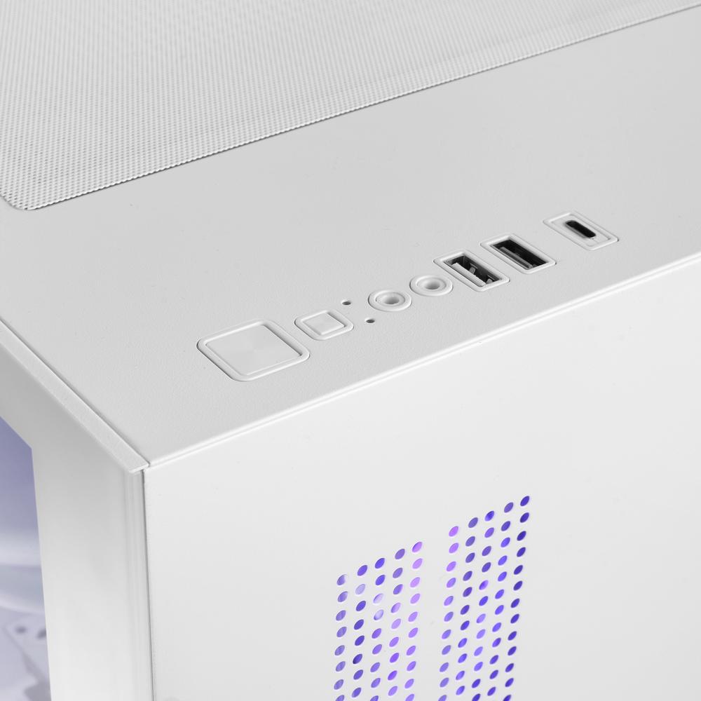 CAJA ORDENADOR MARS GAMING MC-VIEW3W MATX ARGB CRISTAL TEMPLADO BLANCA