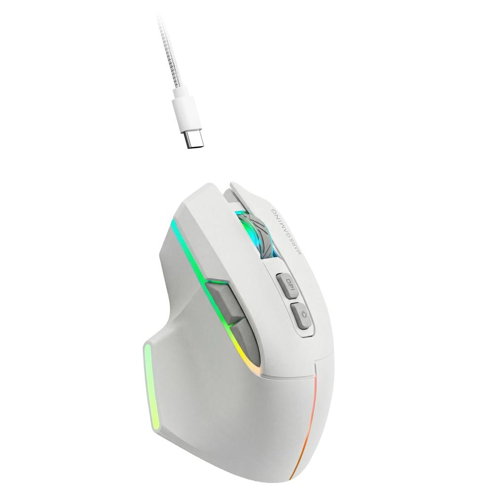 RATON INALAMBRICO MARS GAMING MMW-VECTOR BLANCO