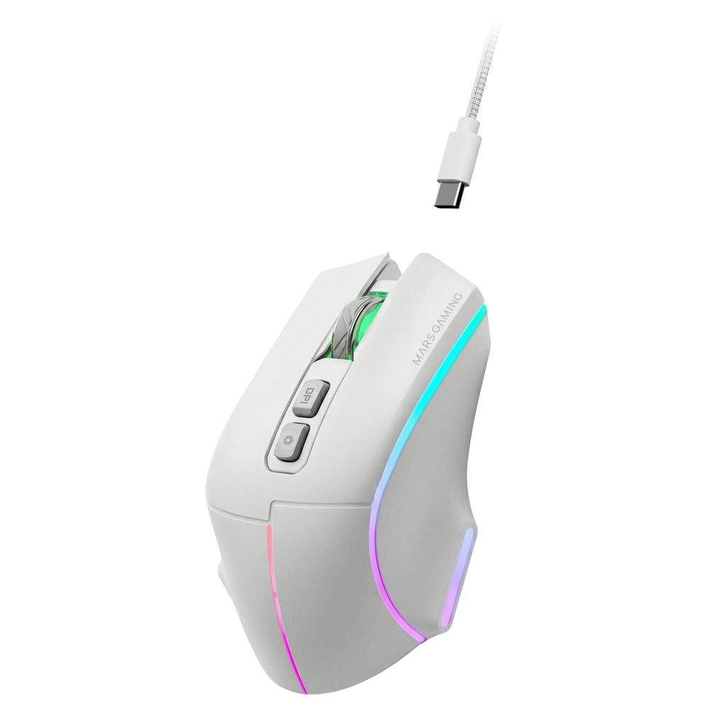 RATON INALAMBRICO MARS GAMING MMW-VECTOR BLANCO